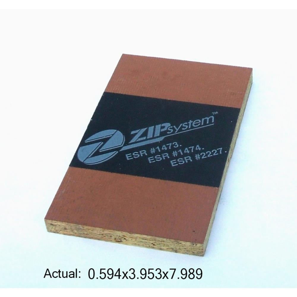 ZIP System OSB5848ZRT 5/8-in x 4-ft x 8-ft OSB Sheathing