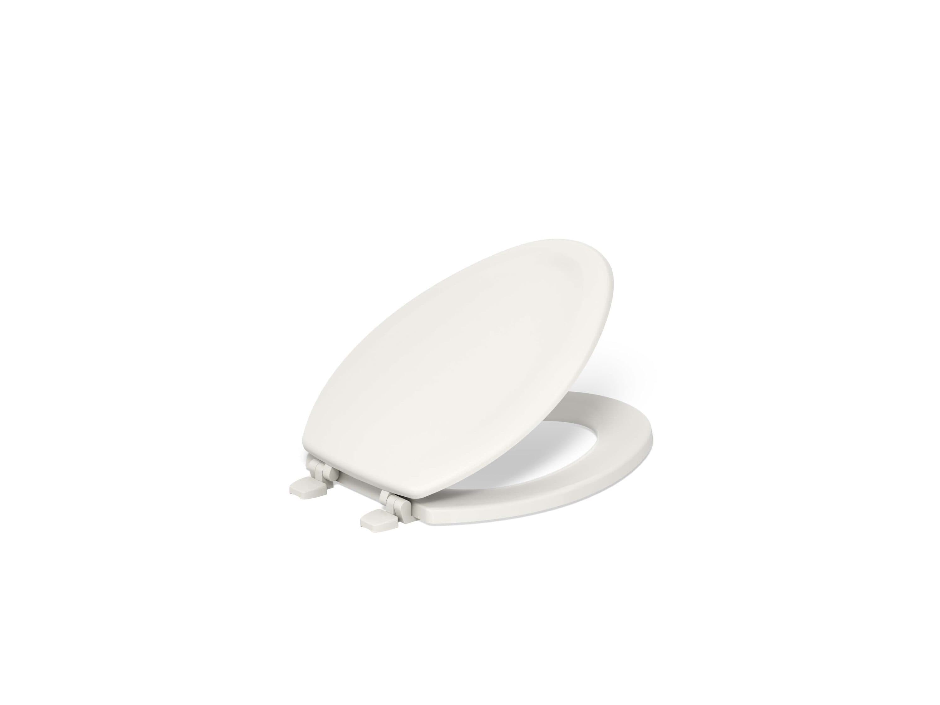 KOHLER 4647-96 Stonewood Wood Biscuit Elongated Toilet Seat