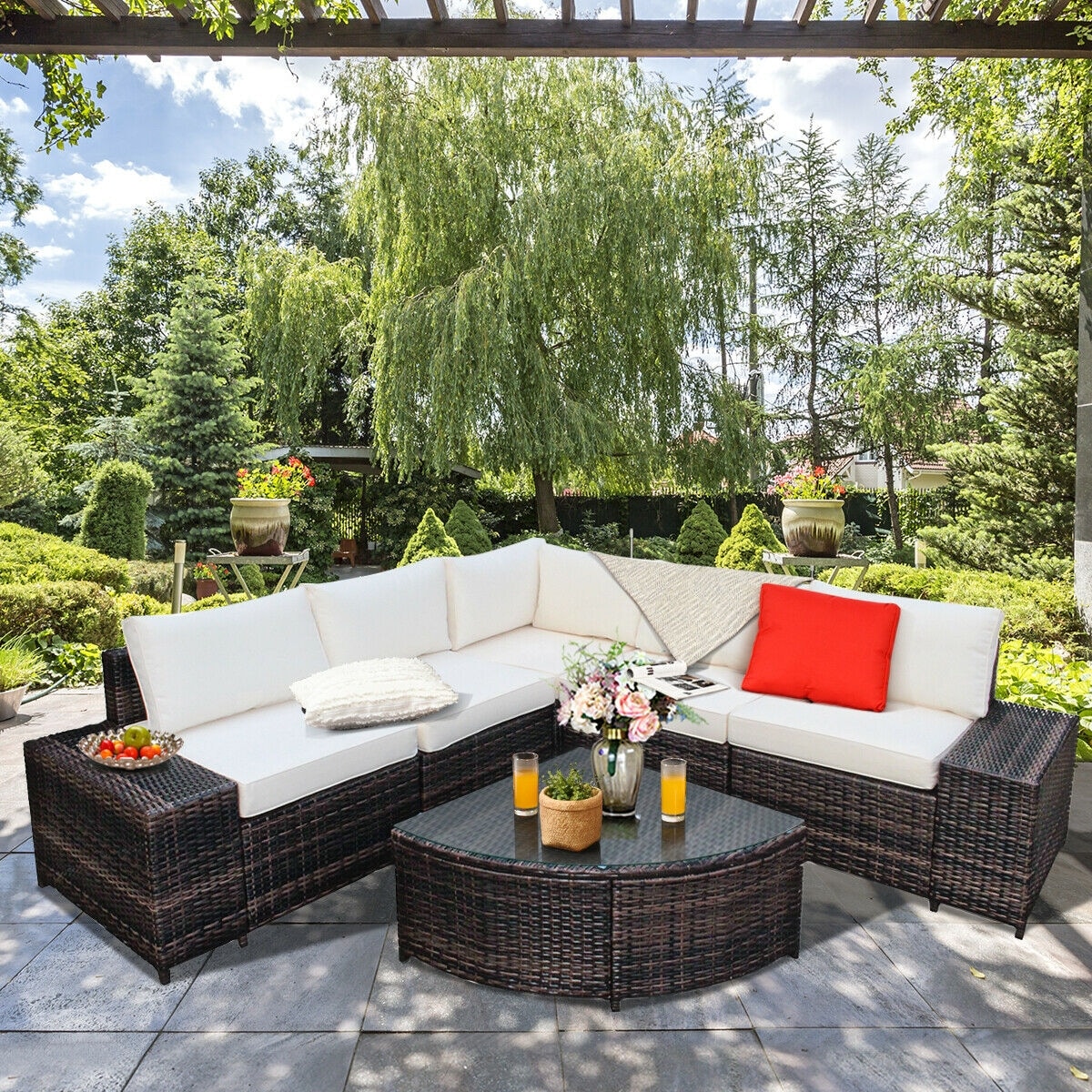 Forclover HBV-HW664WH Patio-Sofas-Daybeds - View #3