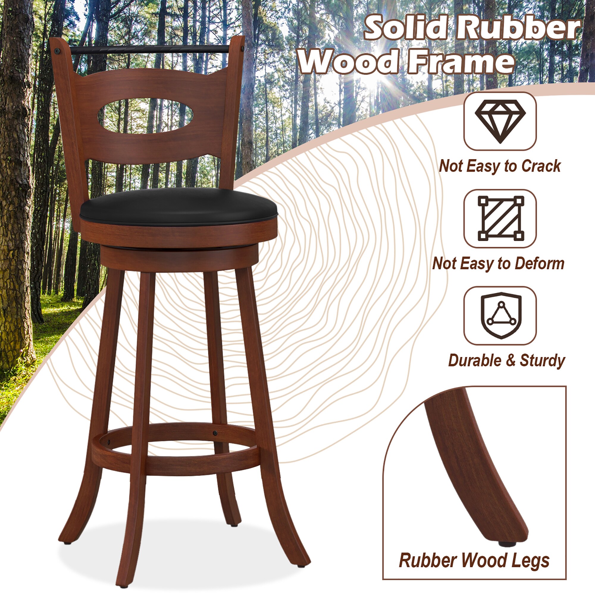 Costway SXL00023 stools - View #4