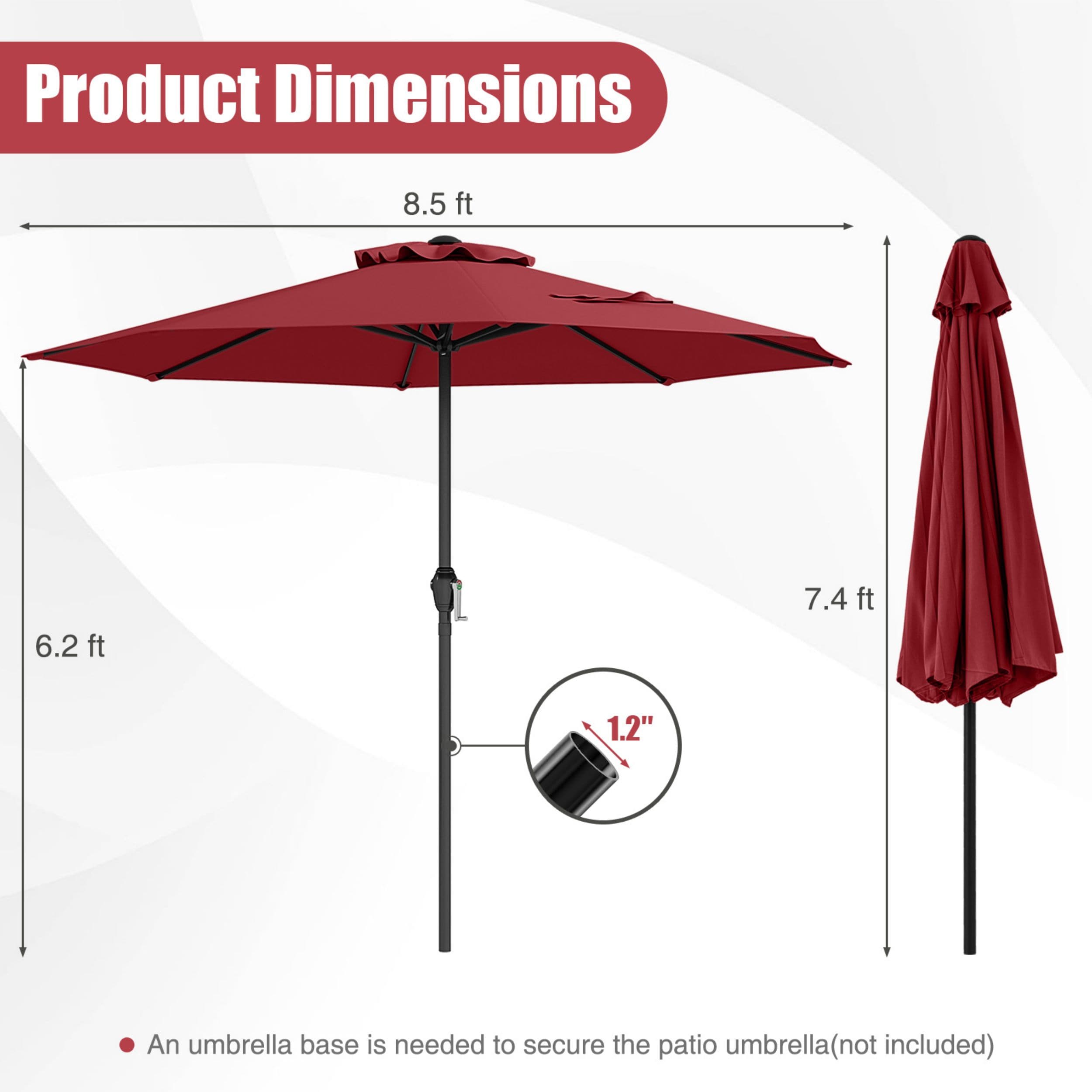 WELLFOR DOZN70932WH Umbrellas-2 - View #2
