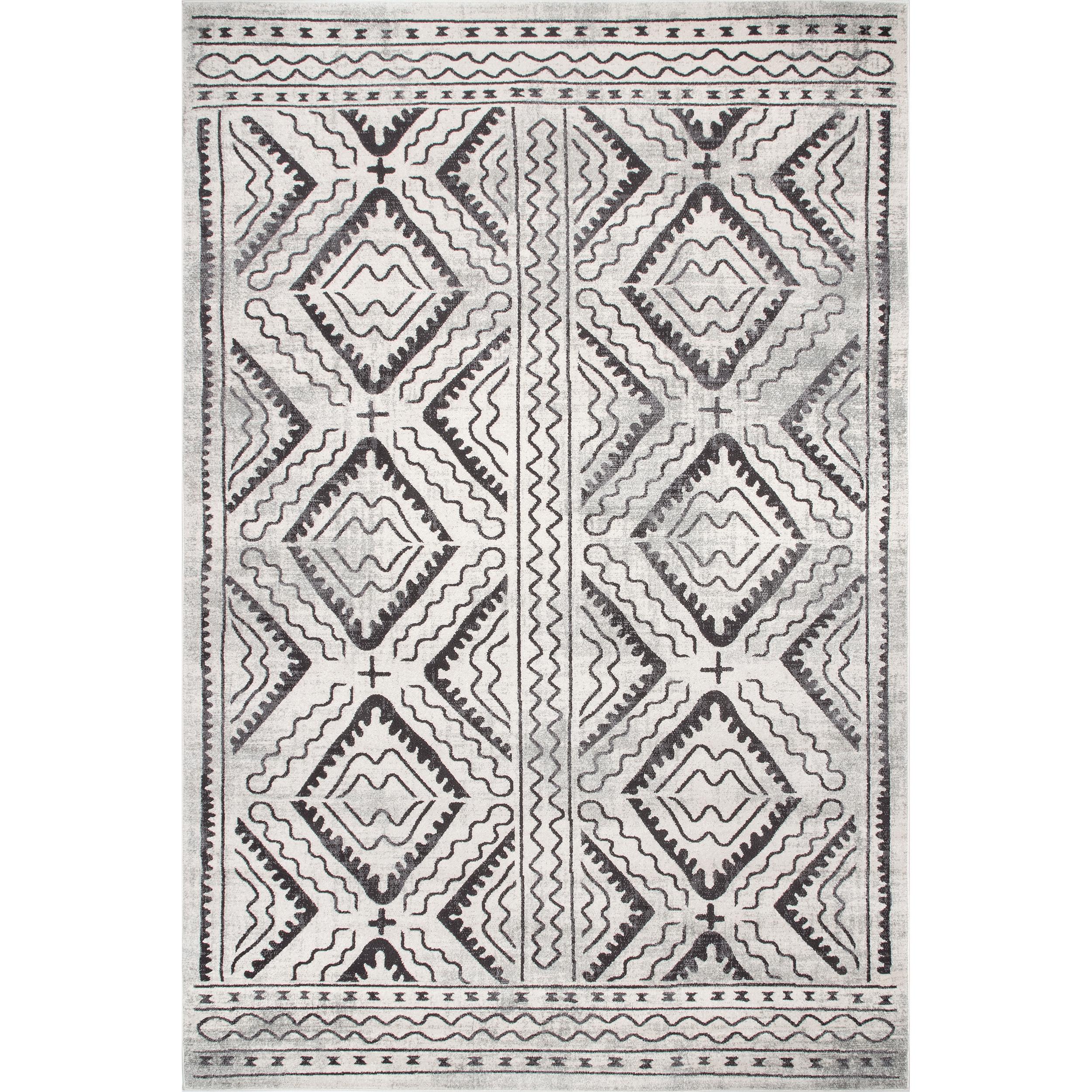 nuLOOM RZSP27A-2808 Spencer 2 x 8 (ft) Tufted Polypropylene Ivory Rectangular Indoor Trellis Runner rug