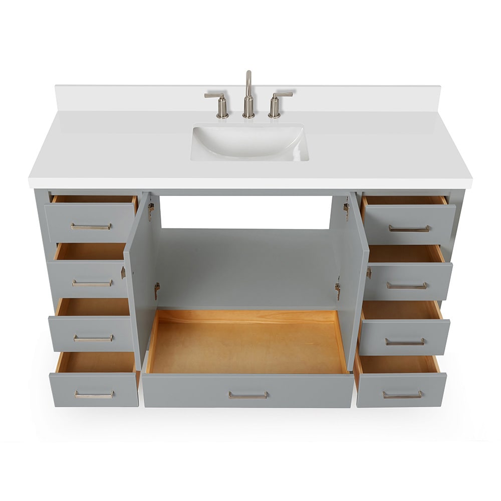 ARIEL A061SWQRVOGRY Bath-Vanity-Combo - View #10