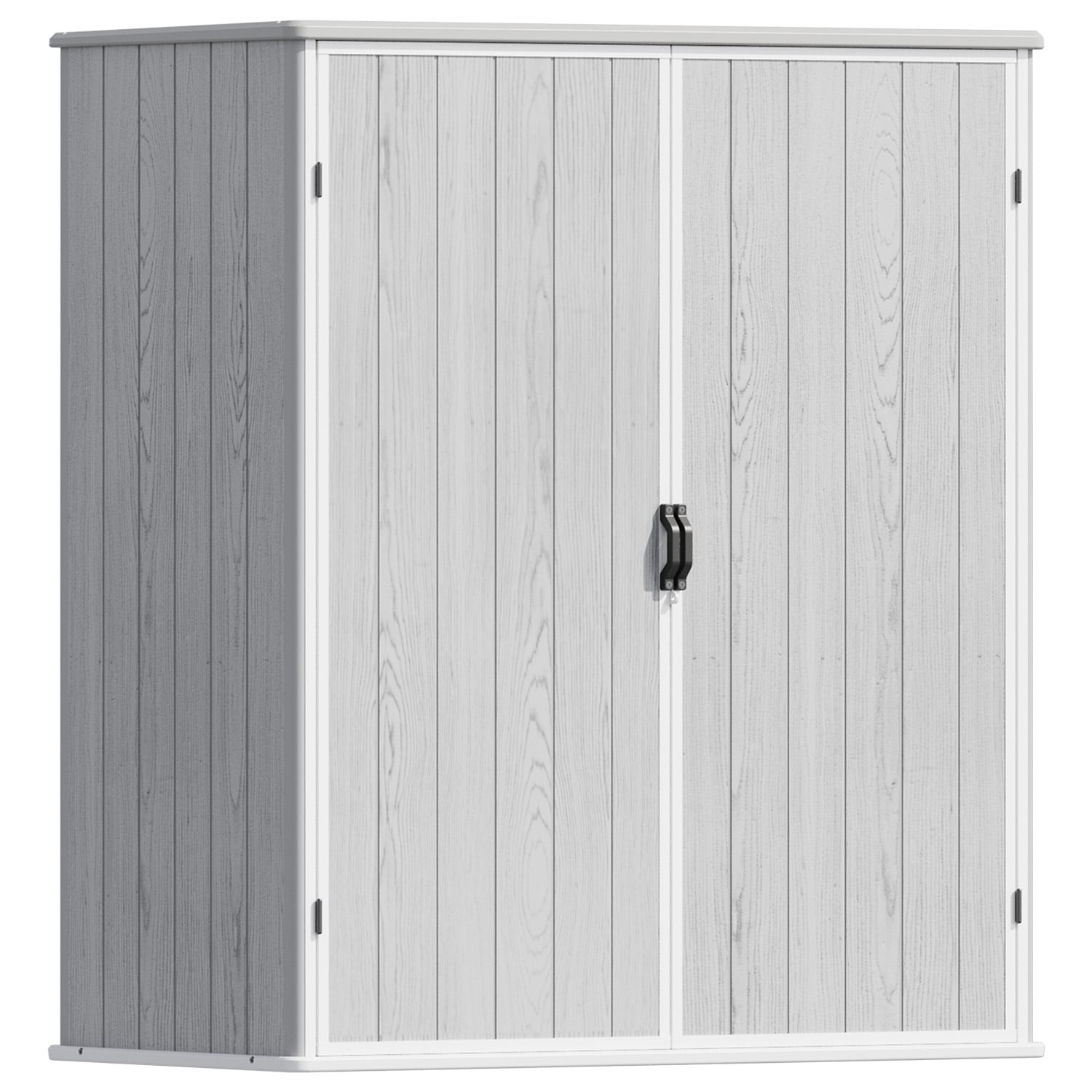 Patiowell WES-0590-L4 5-ft x 3-ft White Lean-to Resin Storage Shed (Floor Included)