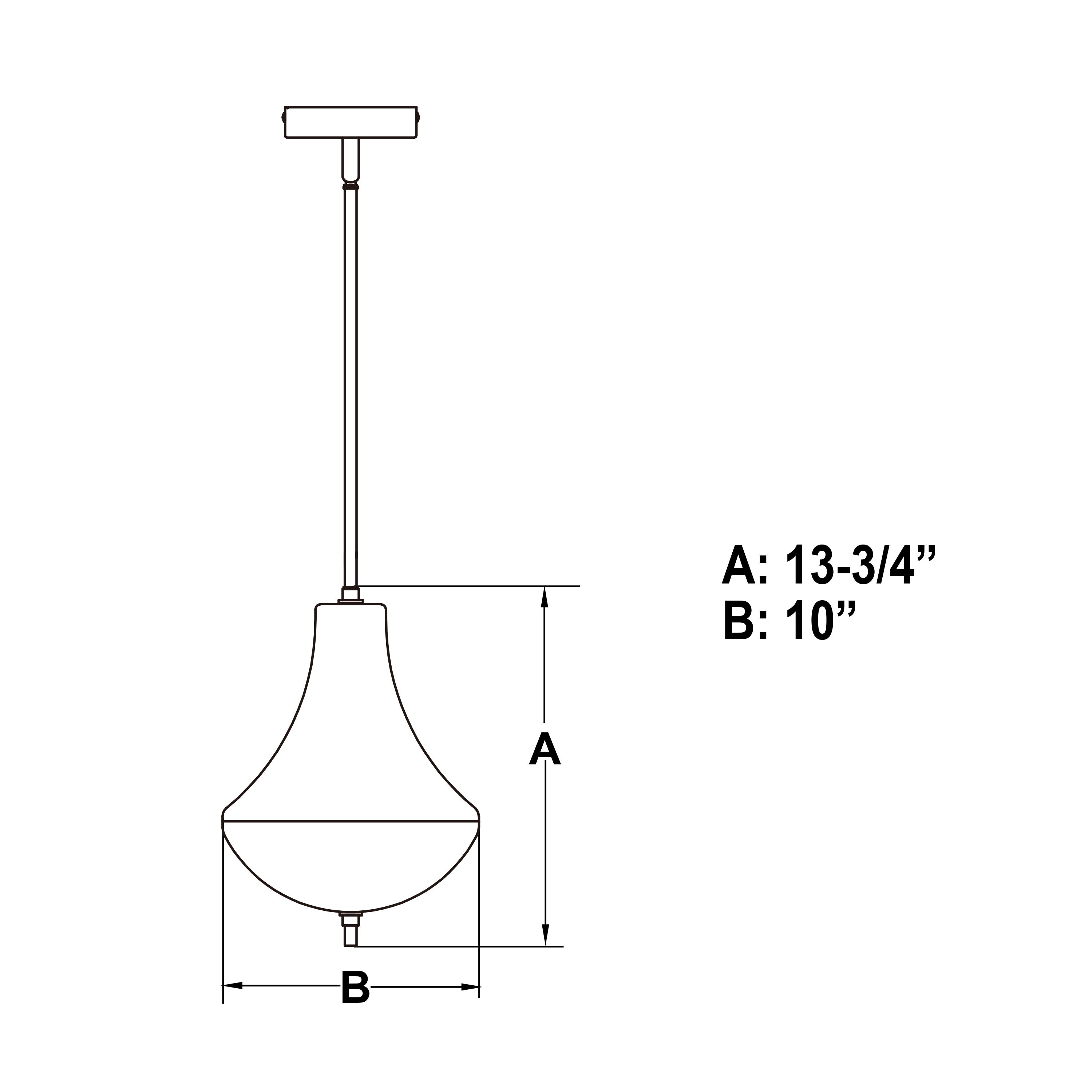 Somerset 10" LED Mini Pendant in Oil Rubbed Bronze with White Milk Glass