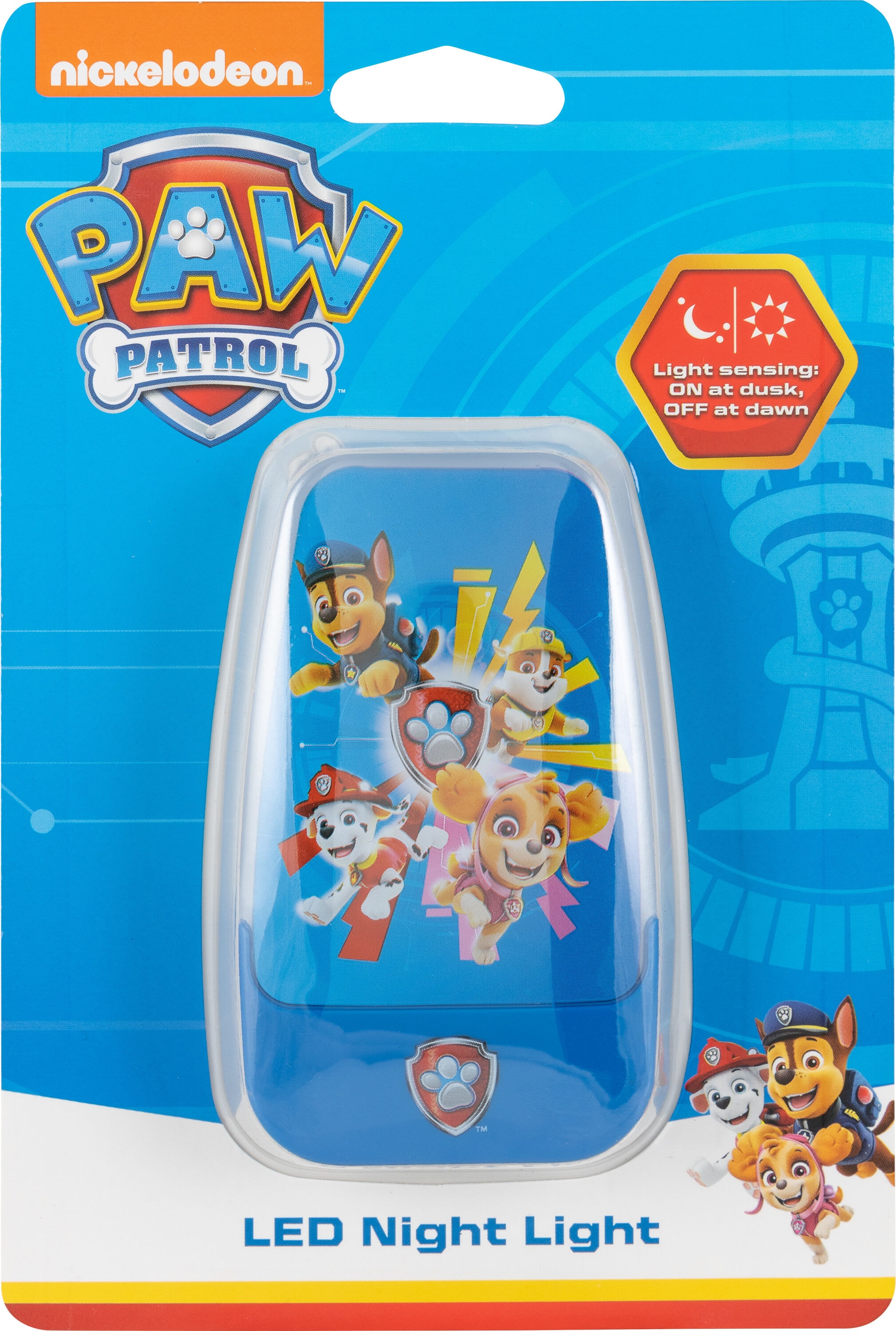 Nickelodeon PAW Patrol Blue LED Auto On/Off Night Light in the Night Lights  department at