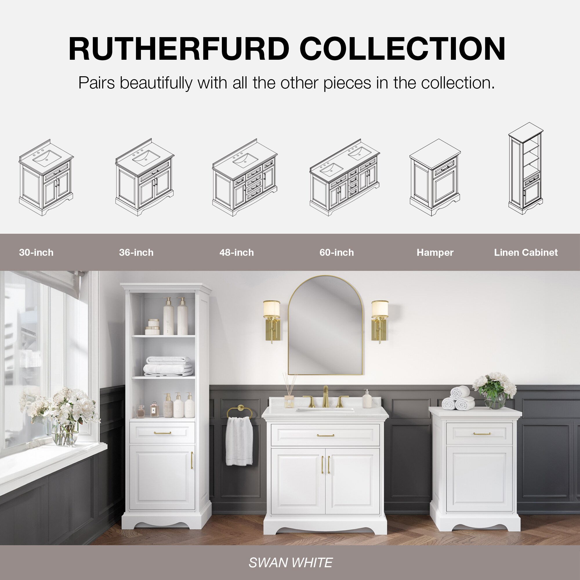 allen + roth RUTHERFURD 30W Bath-Vanity-Combo - View #12