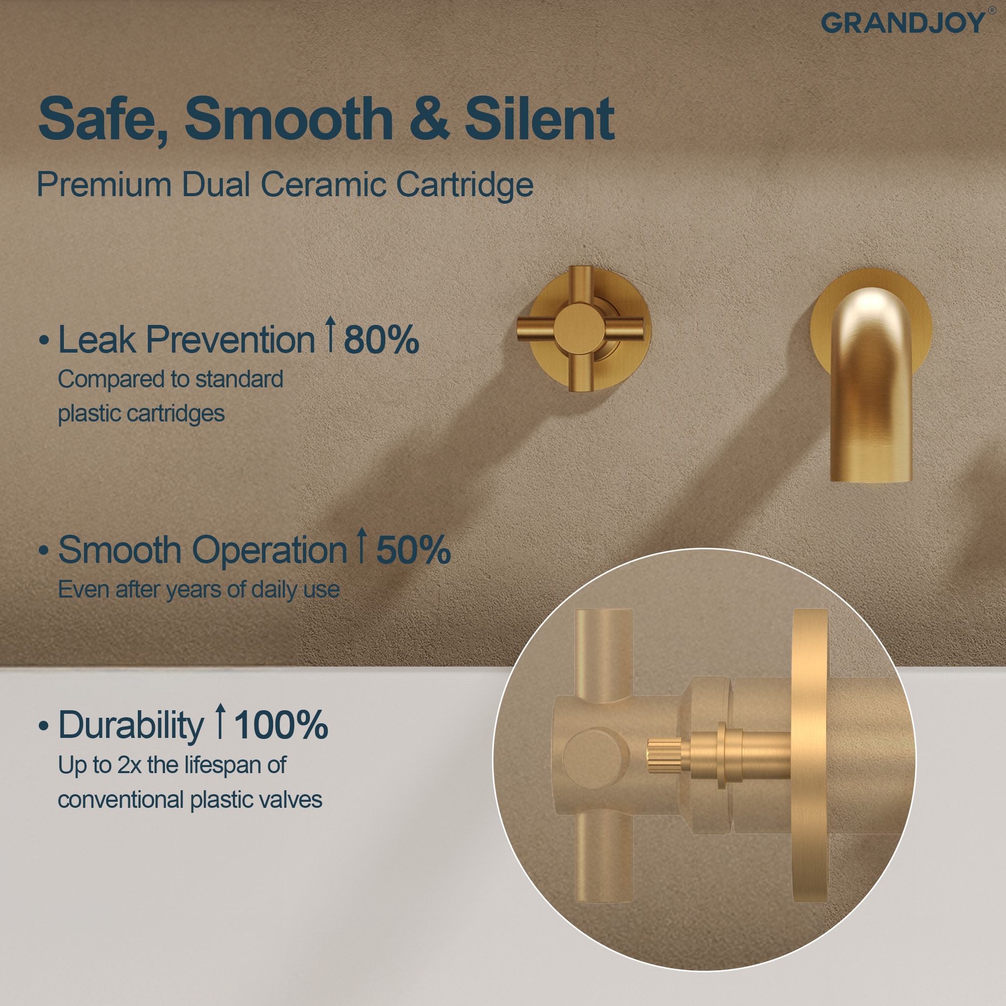 GRANDJOY TOBILI202C Roman-Tub-Faucets - View #7
