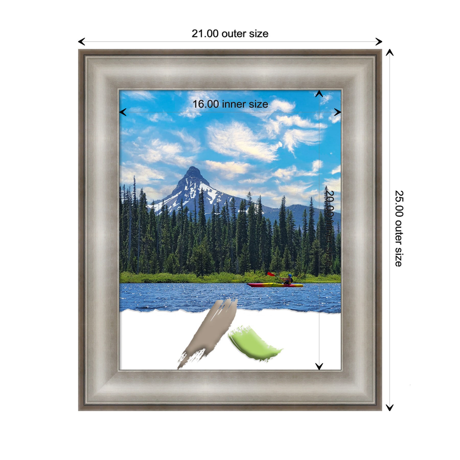 Imperial Silver 16x20 Classic Wall Picture Frame