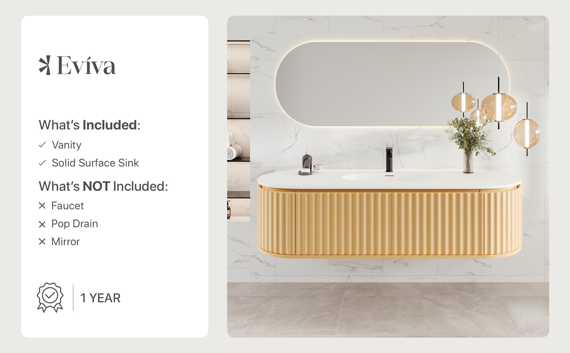 Eviva EVVN202-64OAK-WM Bath-Vanity-Combo - View #9