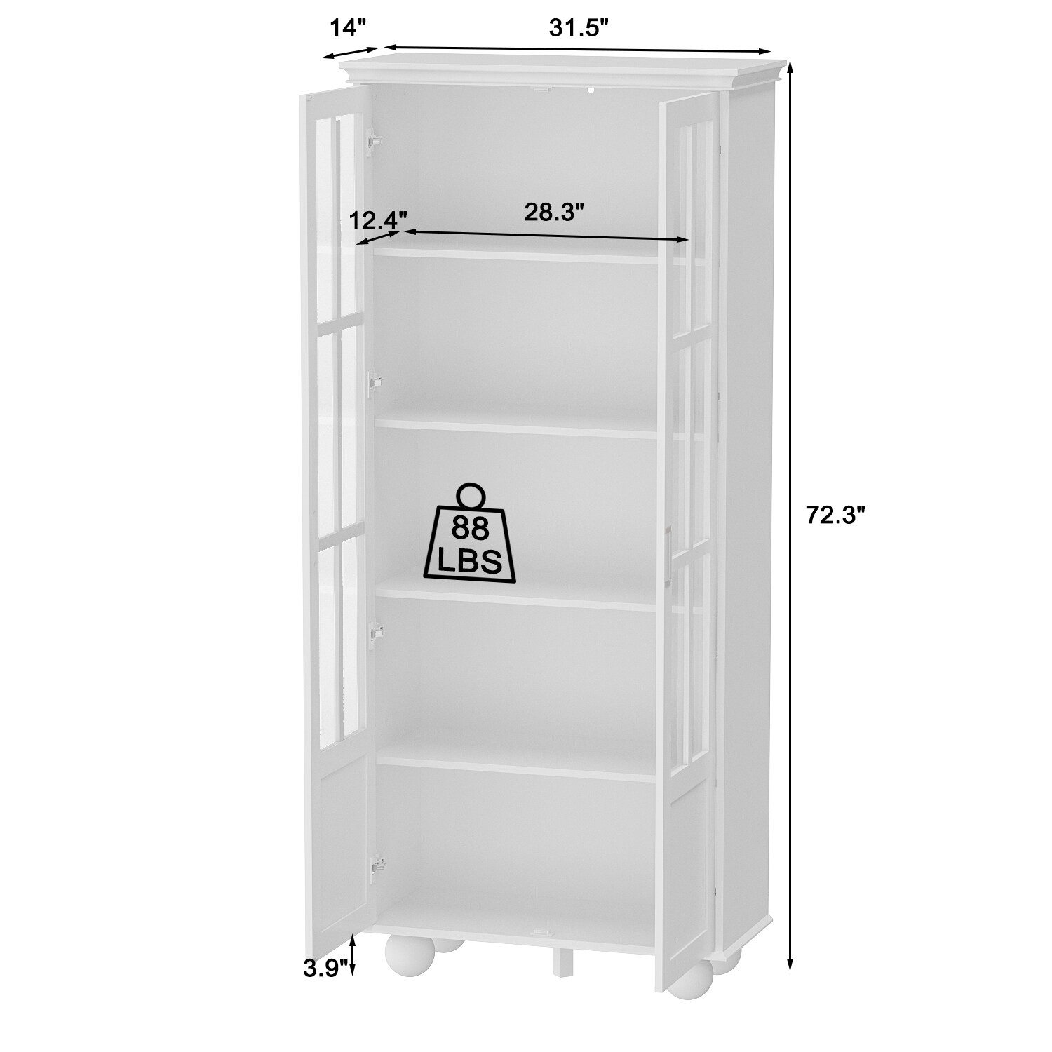 FUFU&GAGA LJY-WFKF180068-02 bookcases - View #10