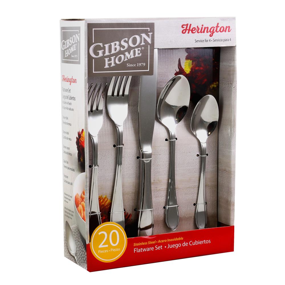 Gibson Stainless Steel Tablespoons Flatware Silverware Set of 6