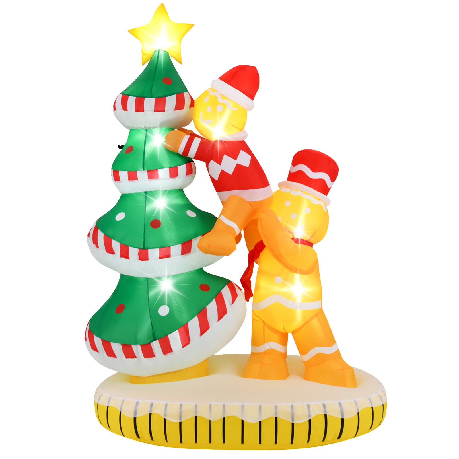 WELLFOR TX-HGY-10005US 7-Feet Lighted Christmas Inflatable