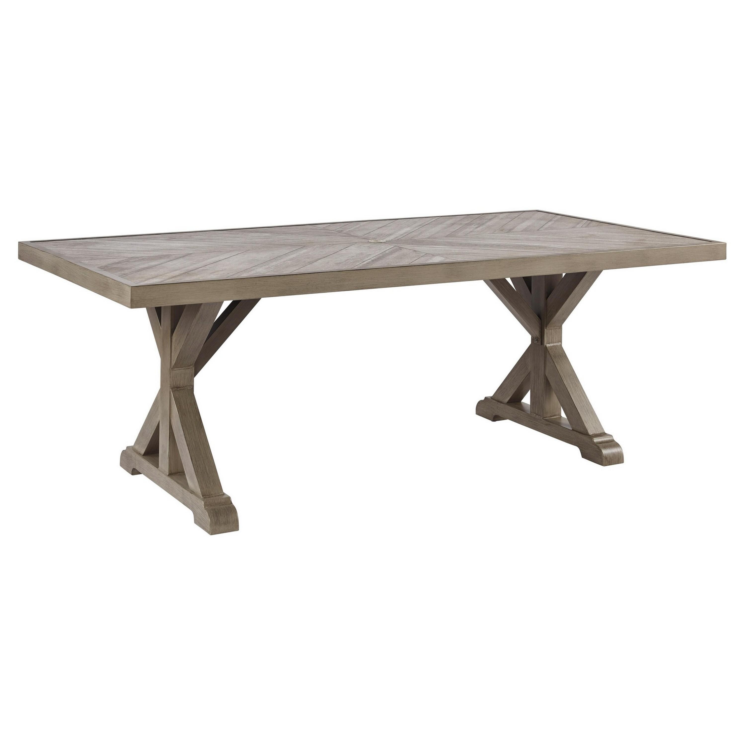 Benzara BM213161 Rectangle Outdoor Dining Table 42.13-in W x 84.25-in L