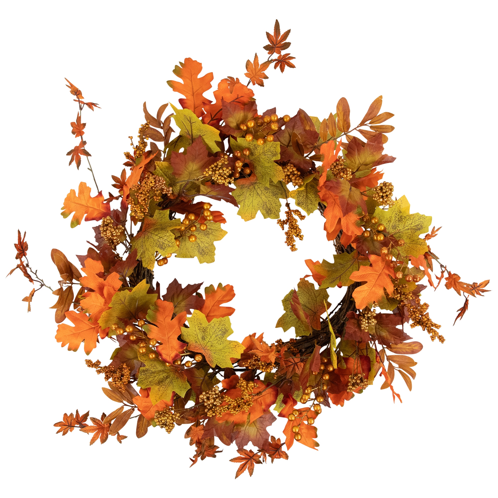 Northlight 32257212 0.5-ft 22-in Harvest Artificial Wreath