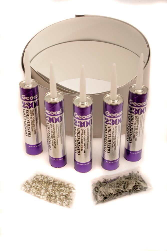 RainTight Decks FAS-1 Kit White Under Deck Ceiling Panel Screws and Caulk