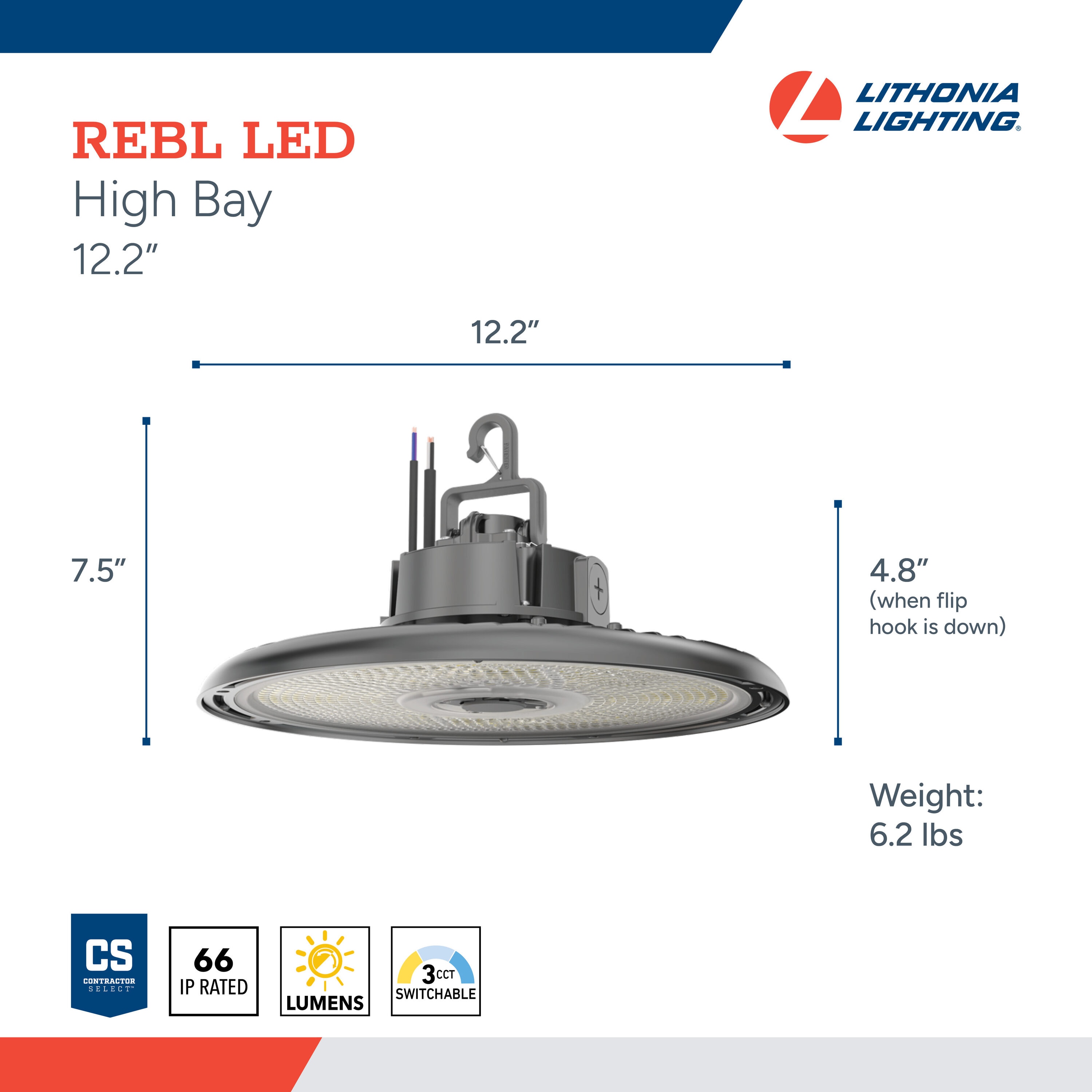 Lithonia Lighting REBLALO13UVOLTSWWDBL High-Bay-Lights - View #4