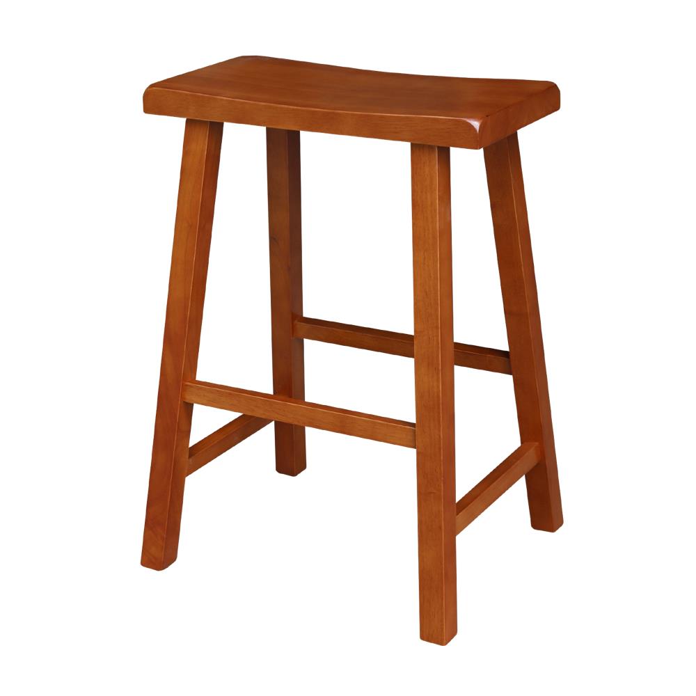 International Concepts 1S43-683 Rustic Oak Bar Height Bar Stool