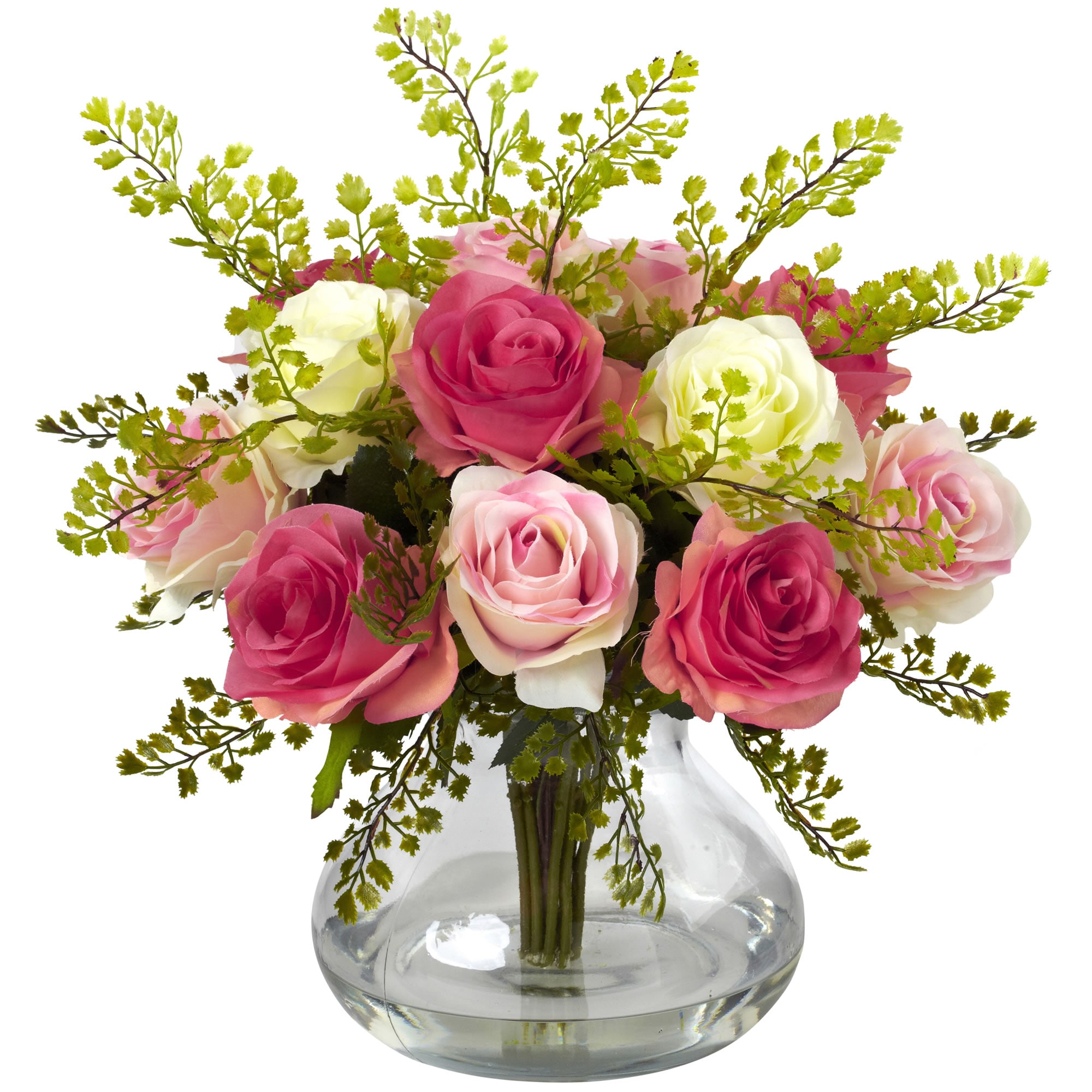 Nearly Natural 1366-AP 14-in Assorted Pastels Indoor Silk Artificial Flower