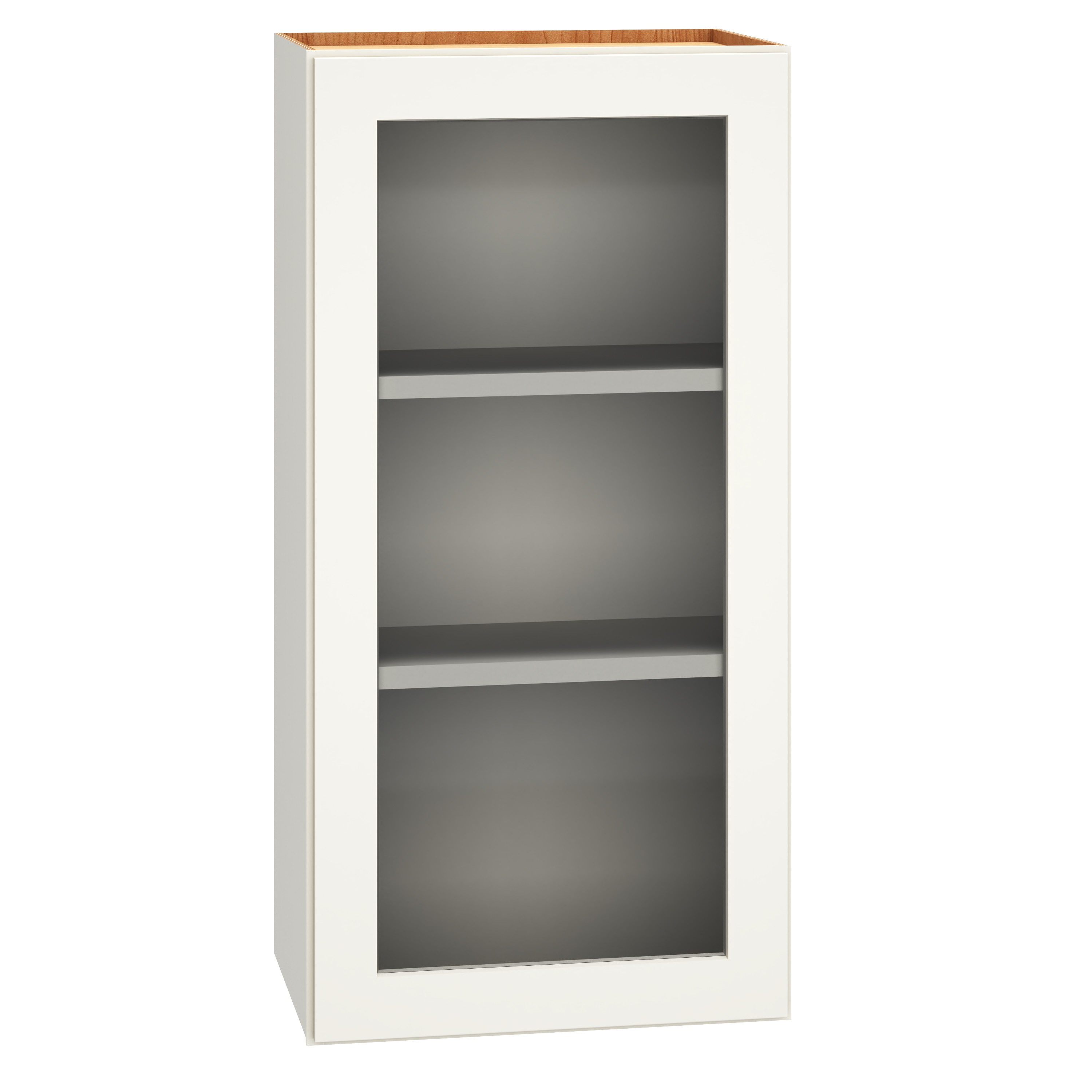 Diamond Express 323 WCG1836R Jamestown 18-in W x 36-in H x 12-in D White Wall Fully assembled Plywood Cabinet (Cut for Glass Shaker)