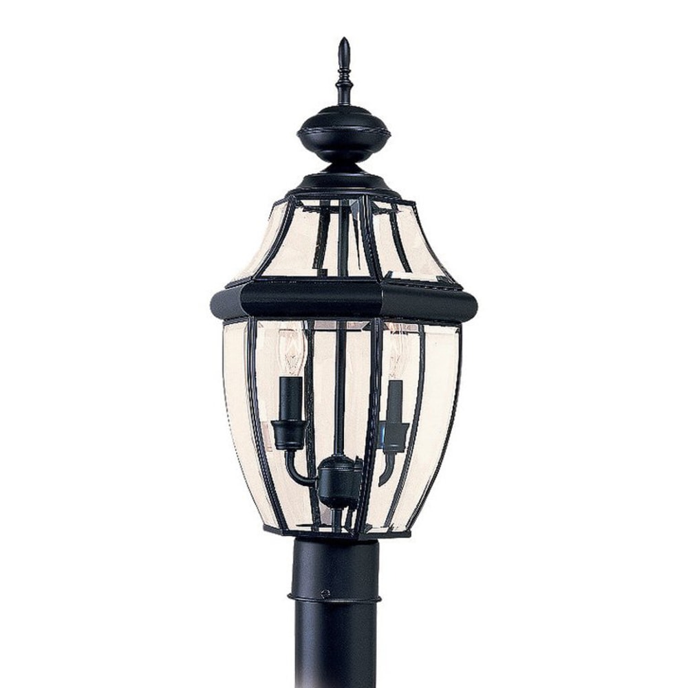 Generation Lighting Lancaster 21.5-in Black Traditional Outdoor Post Light