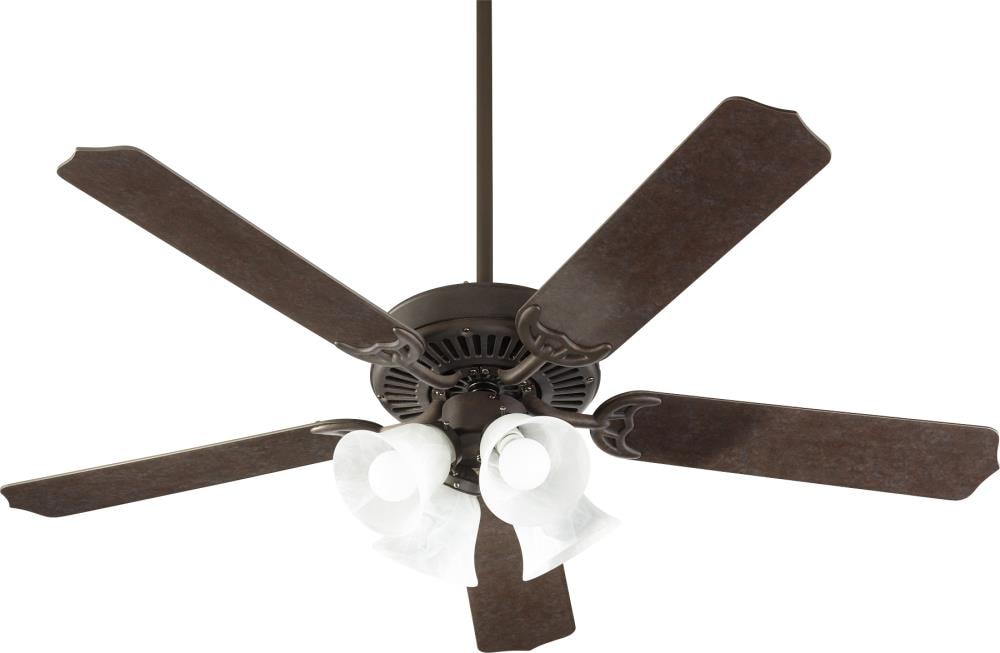 Capri 52-in Toasted Sienna LED Indoor Ceiling Fan with Light (5-Blade) | - Quorum International 7525-144