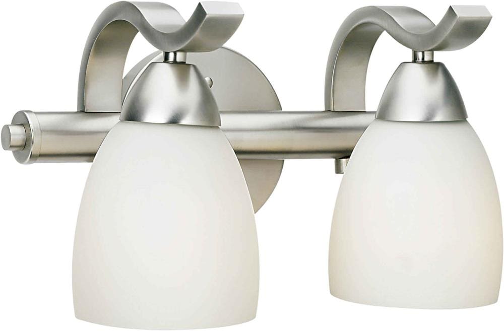  LW50450255 Shandy 12-in 2-Light Brushed Nickel Transitional Vanity Light