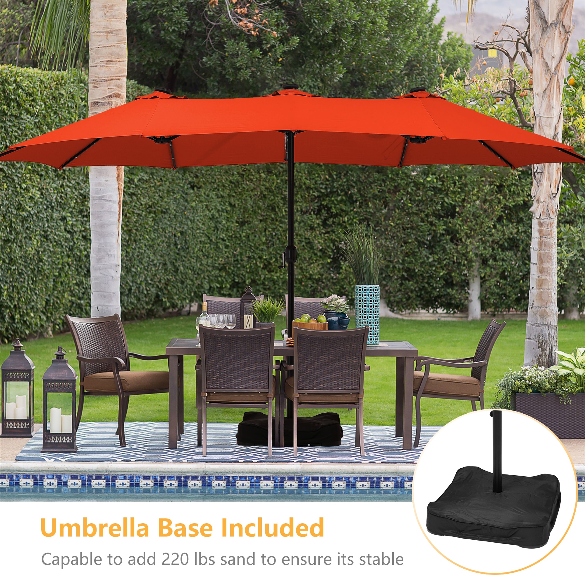 Clihome CH-M11L-OR Umbrellas-2 - View #3