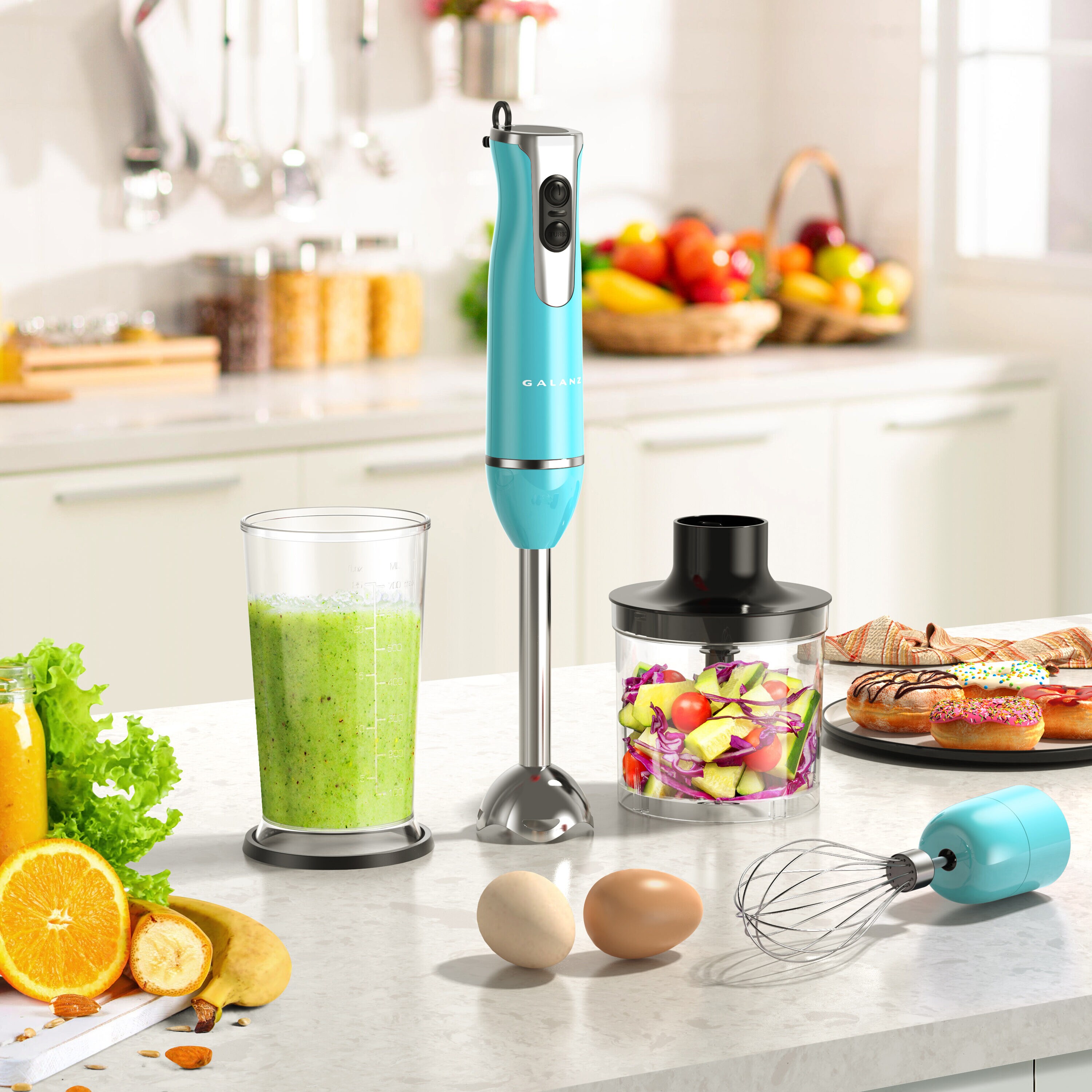 Braun MultiQuick 7 Smart-Speed Hand Blender with 500 Watts of Power, Whisk,  and 1.5-Cup Chopper & Reviews