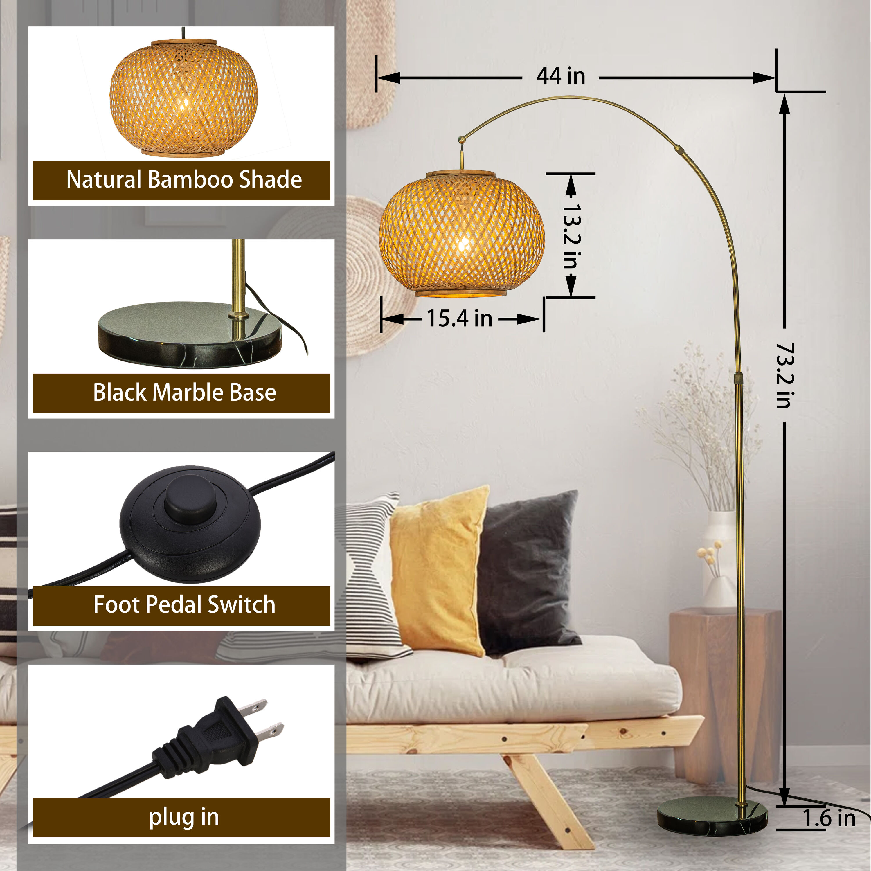 AloaDecor Lighting L7126F39BZ01A floorlamps - View #3