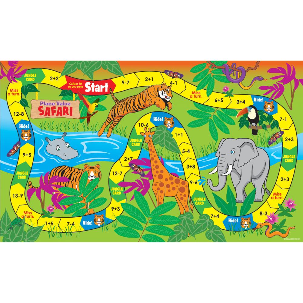 Didax place value safari educational game in the board games