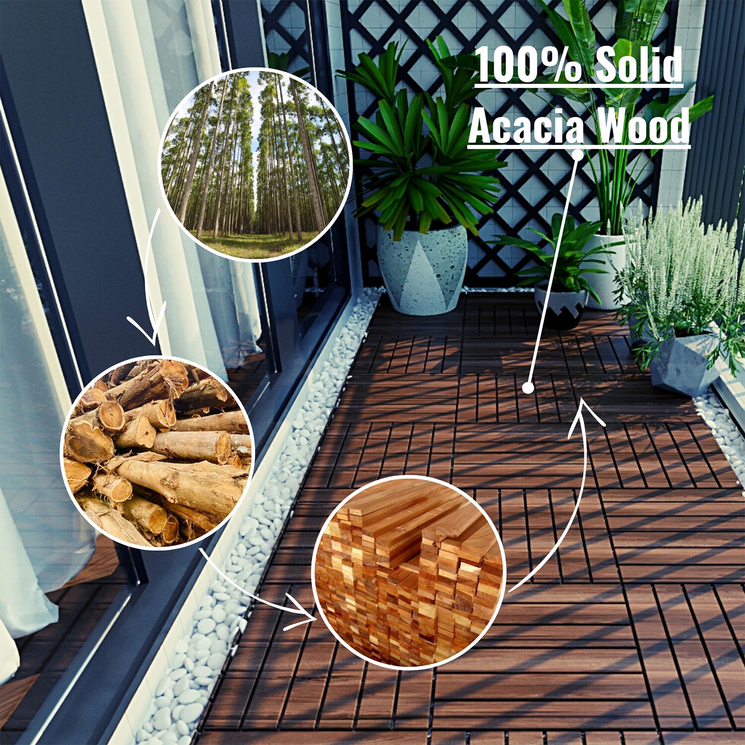 SINOFURN SYA100026BN Deck-Tiles - View #10