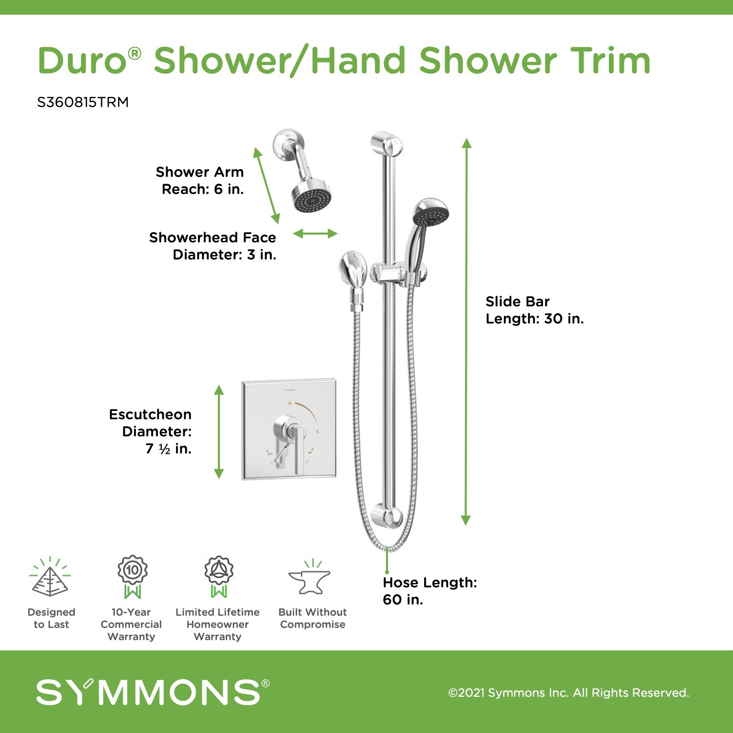 Symmons S360815TRM Tub-Shower-Faucets - View #2