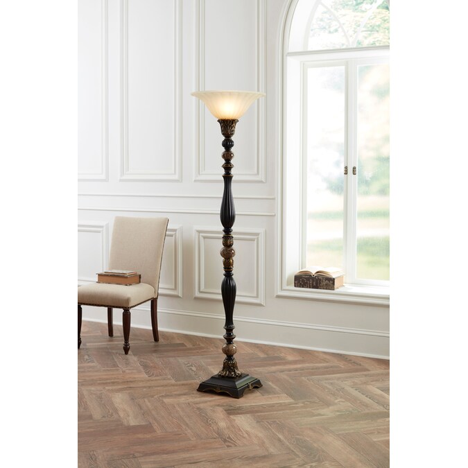 Bronze Torchiere Floor Lamp, Portfolio Barada Floor Lamp