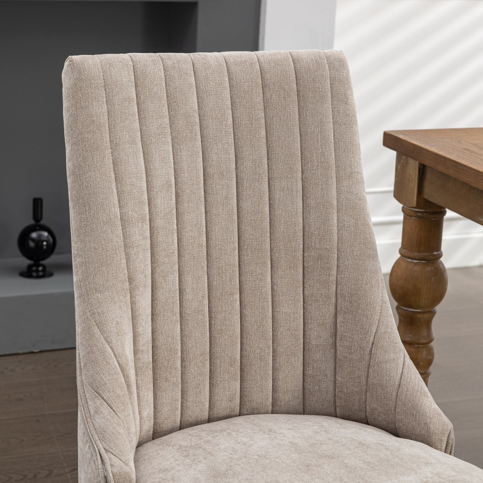Hrinhom HC-W7001-BEIGE Dining-Chairs - View #7
