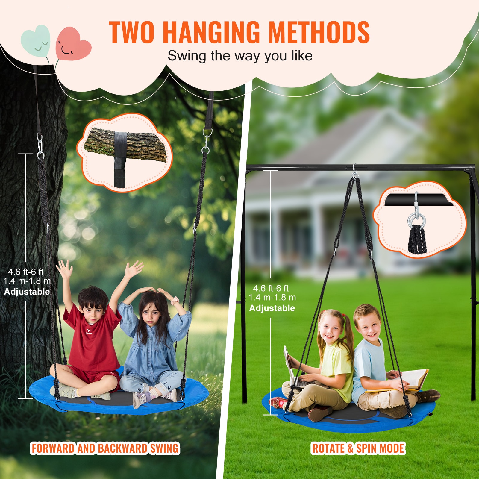 VEVOR SCLSFDQQLSFD04492V0 Playset-Swings - View #6