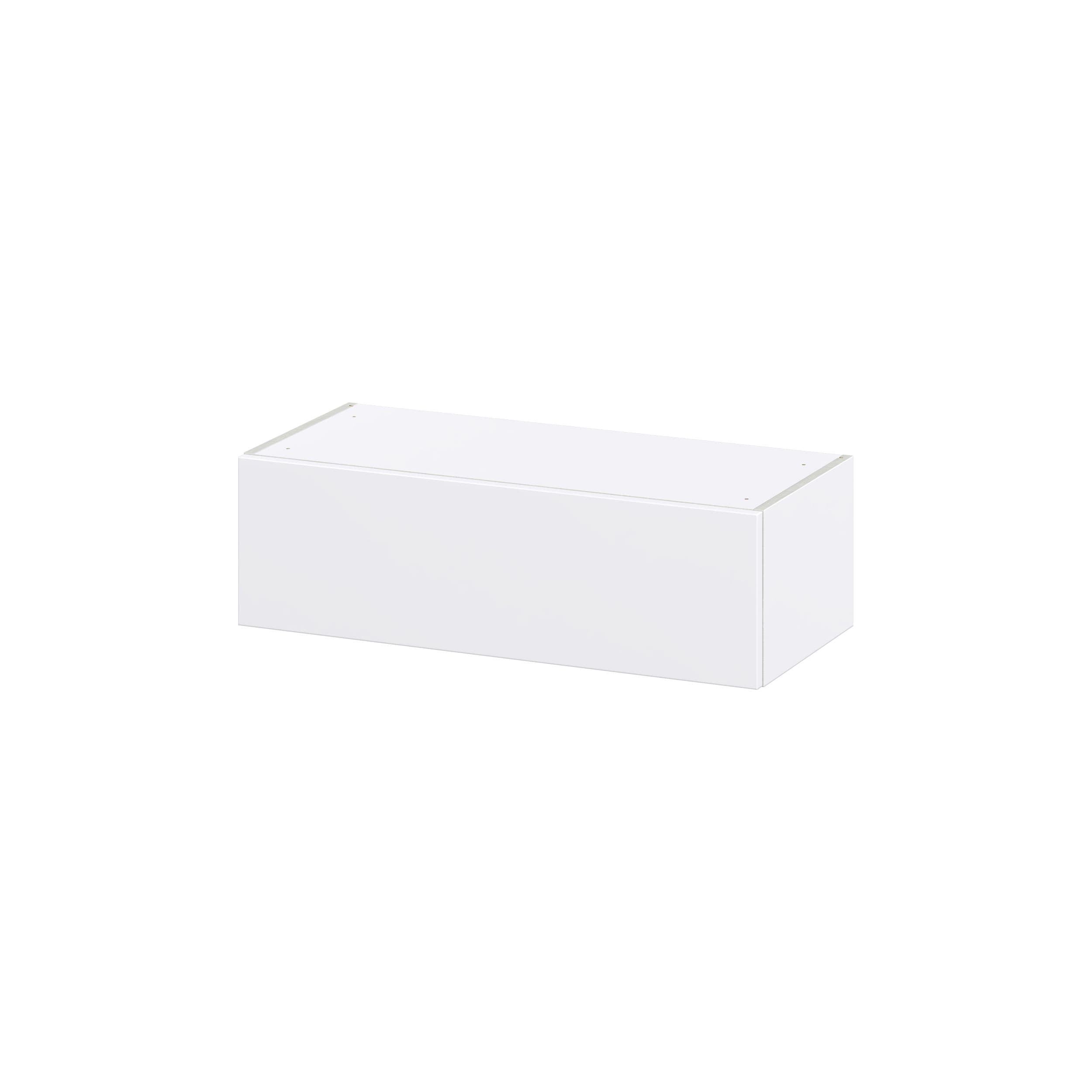 Hugo&Borg Lasalle 33-in W x 10-in H x 14-in D Bright White Slab Wall Fully Assembled Cabinet (Flat Panel Slab Door Style)