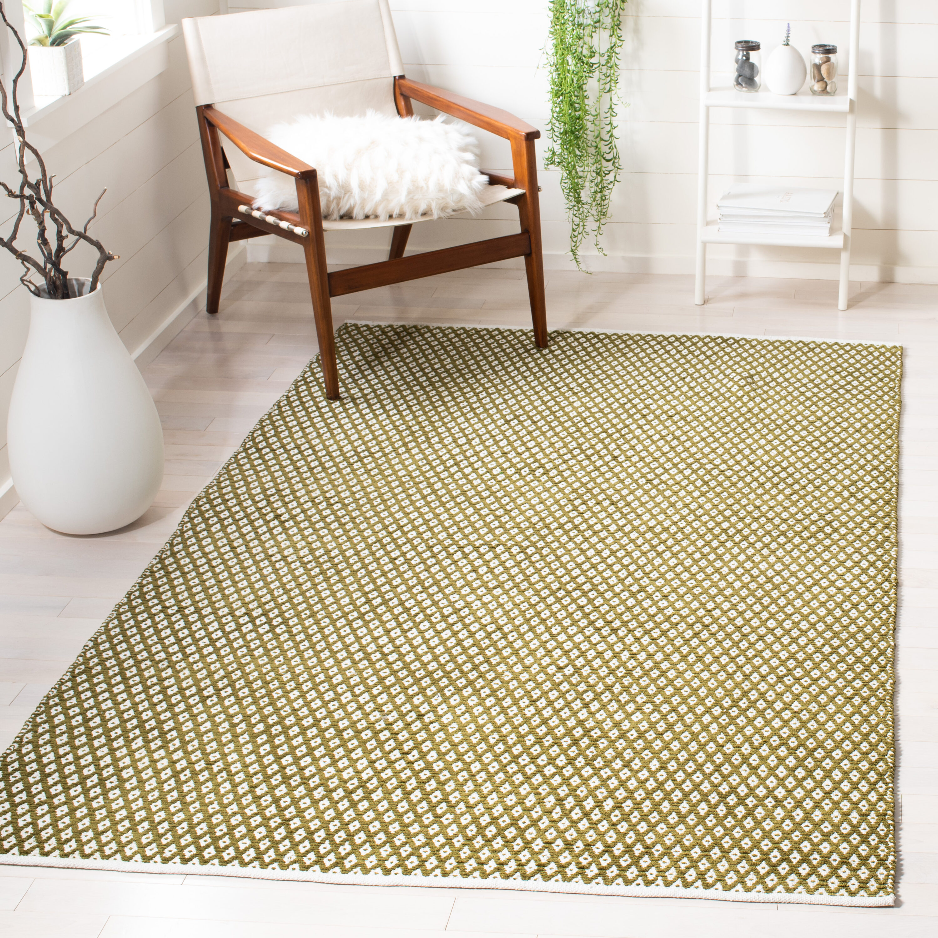 Boston Diamond 685B Olive 4in x 6in Rug