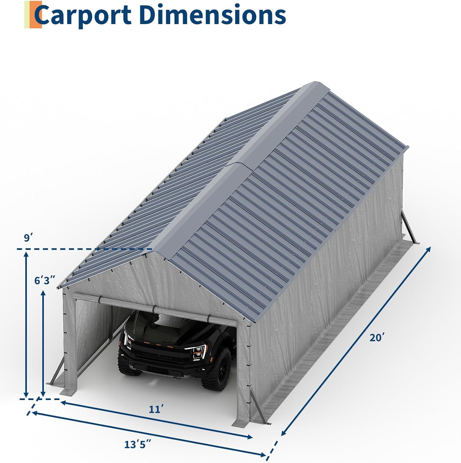 Garvee CNF-NPSAZUCPZR2 Carport-Covers - View #6