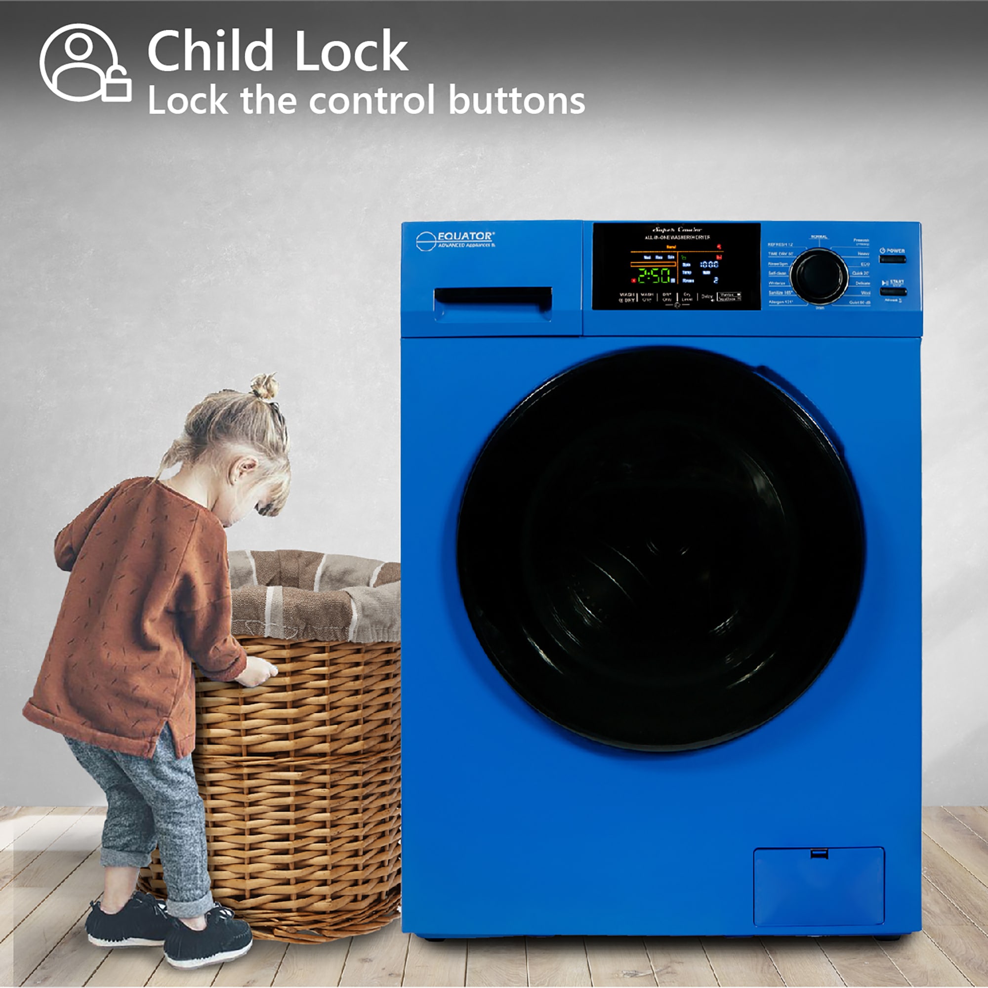 Equator Advanced Appliances EZ 5500CV BLUE +2HE Combination-Washers-Dryers - View #15