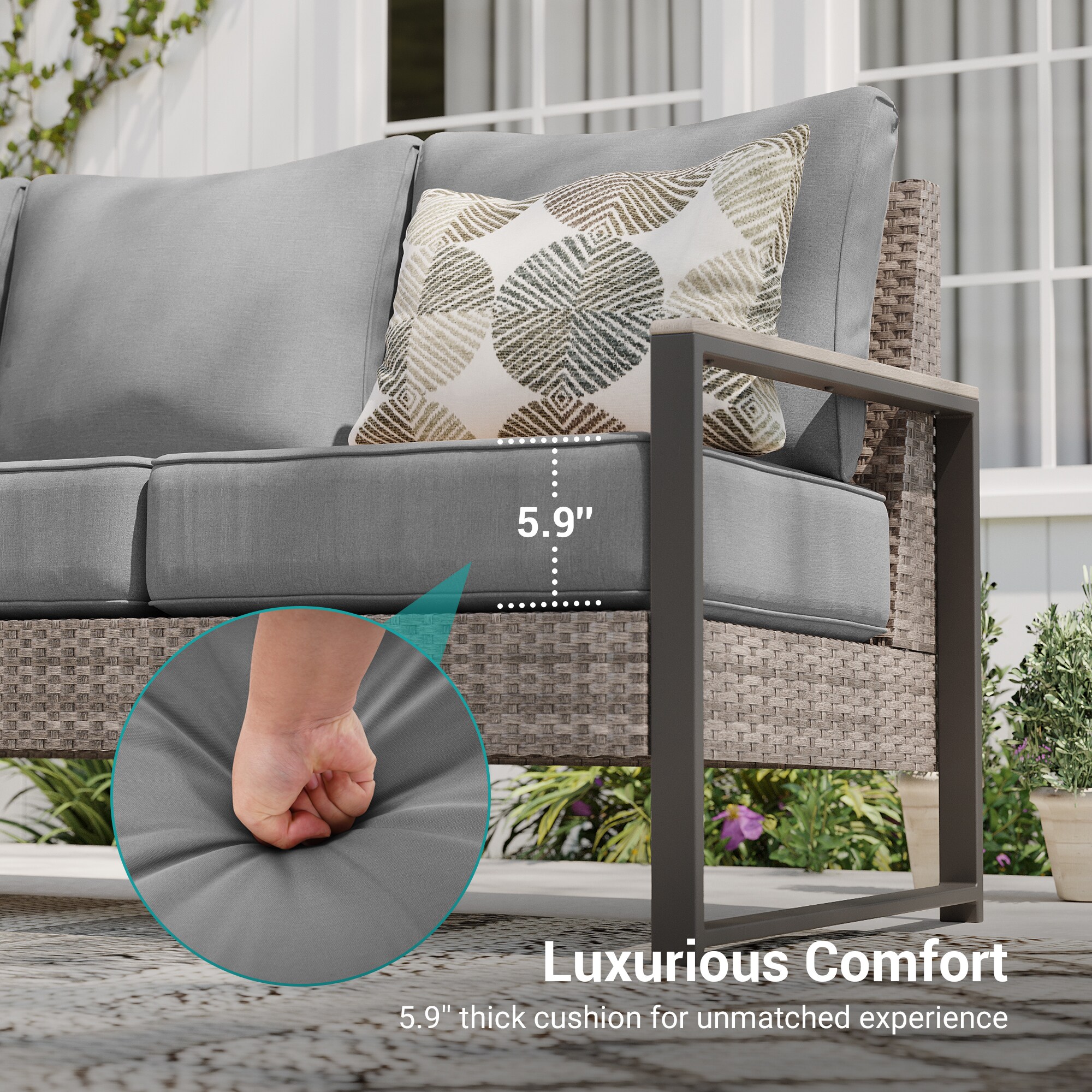 ACEGOSES LW-PS-148HGY-S2T5 Patio-Conversation-Sets - View #5