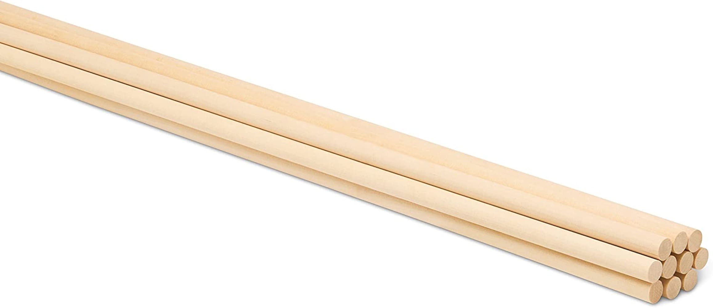 Dowel Rods Wood Sticks Wooden Dowel Rods - 3/8 x 12 Inch Unfinished  Hardwood Sticks - for Crafts and DIYers - 50 Pieces by Woodpeckers