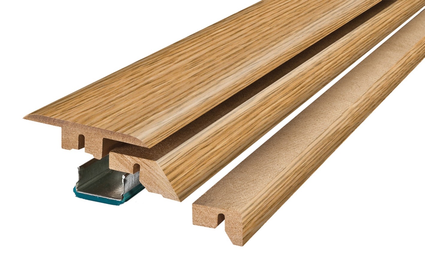 Project Source 36261 Honey 0.75-in T x 2.37-in W x 78.7-in L Laminate wood Multi-purpose Floor Moulding