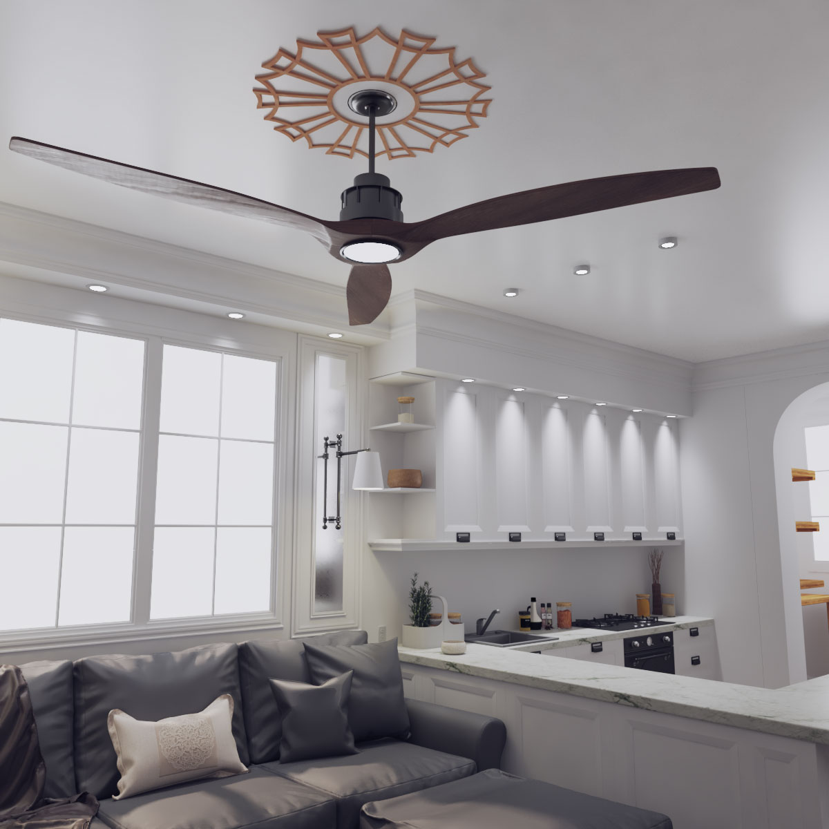 Ekena Millwork CMWP22X22X0250AUAL Ceiling-Medallions - View #13