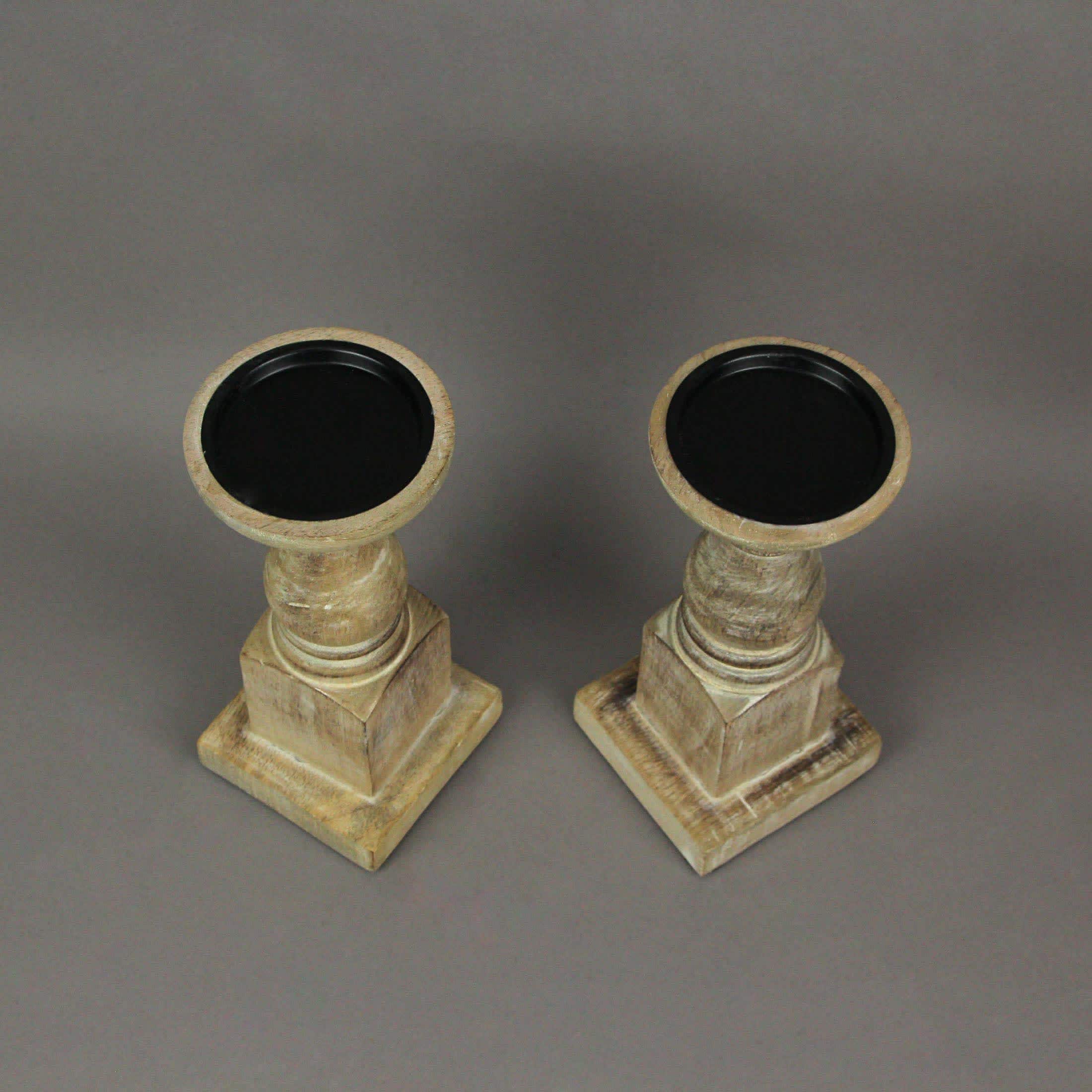 India House IHB-14352-WT-SET Candle-Holders - View #3