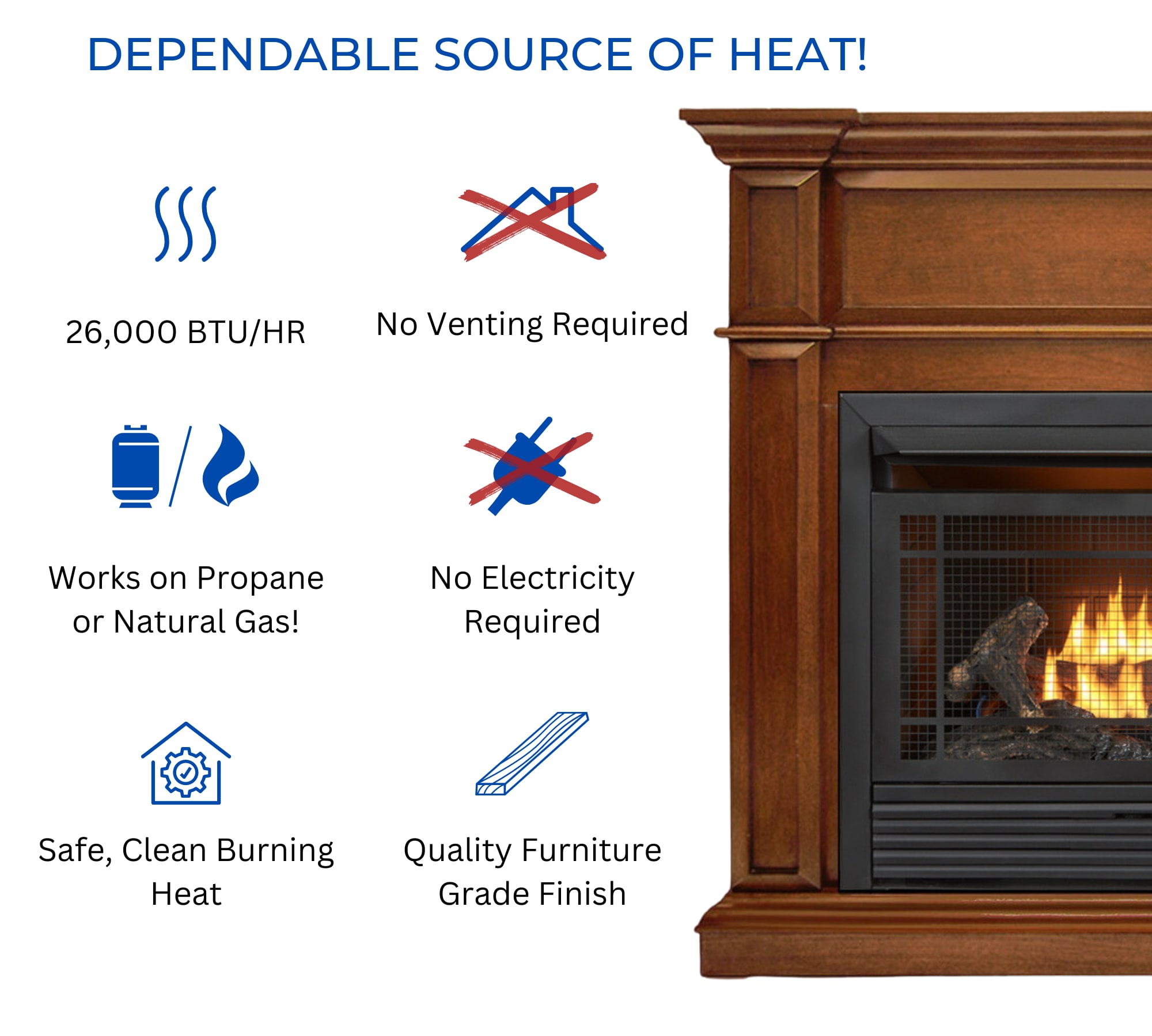 Duluth Forge DFS-300R-3AS Gas-Fireplaces - View #3