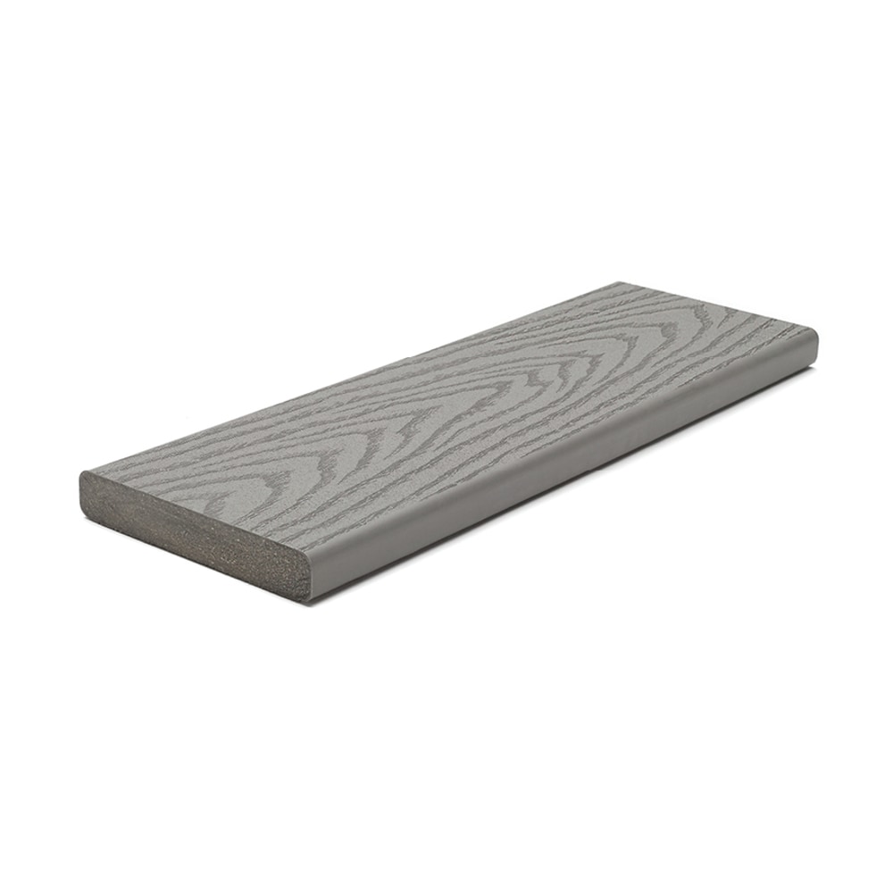 Trex 664101 Select 12-ft Pebble Grey Square Composite Deck Board