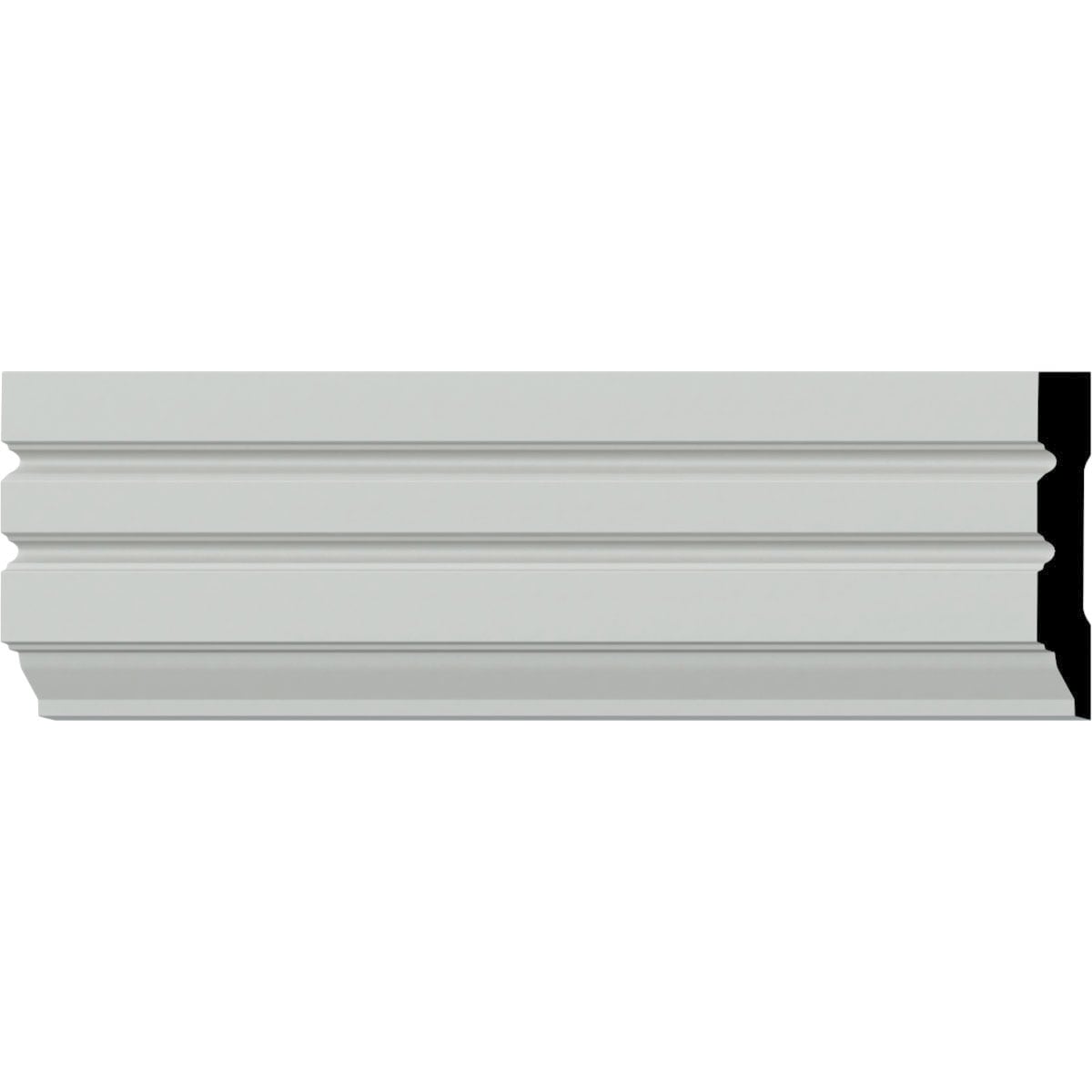 Ekena Millwork CAS04X01FL-CASE-8 5/8-in x 4-in x 7-ft 10-1/2-in Primed Polyurethane 97 Casing 8 -Pack