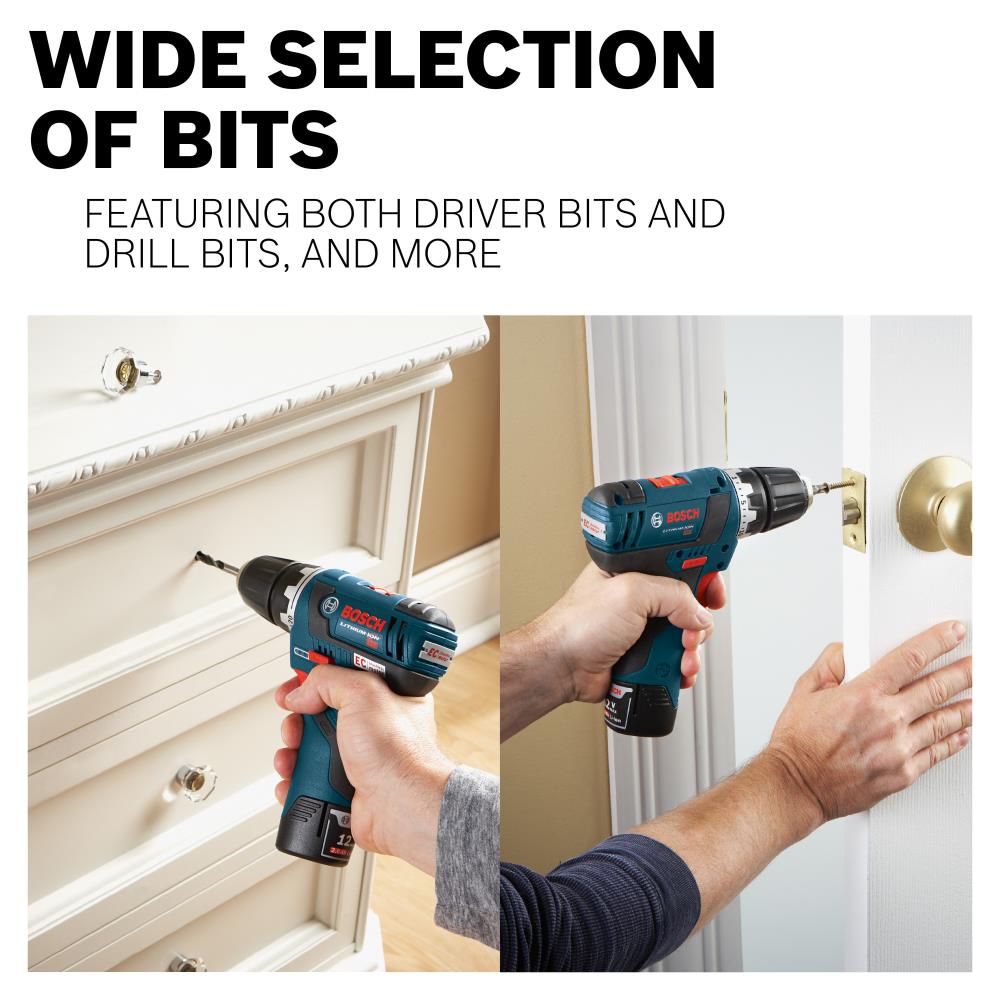 Bosch Drilling and Driving Mixed Bit Set Screwdriver Set in the Screwdriver Bits department at Lowes.com