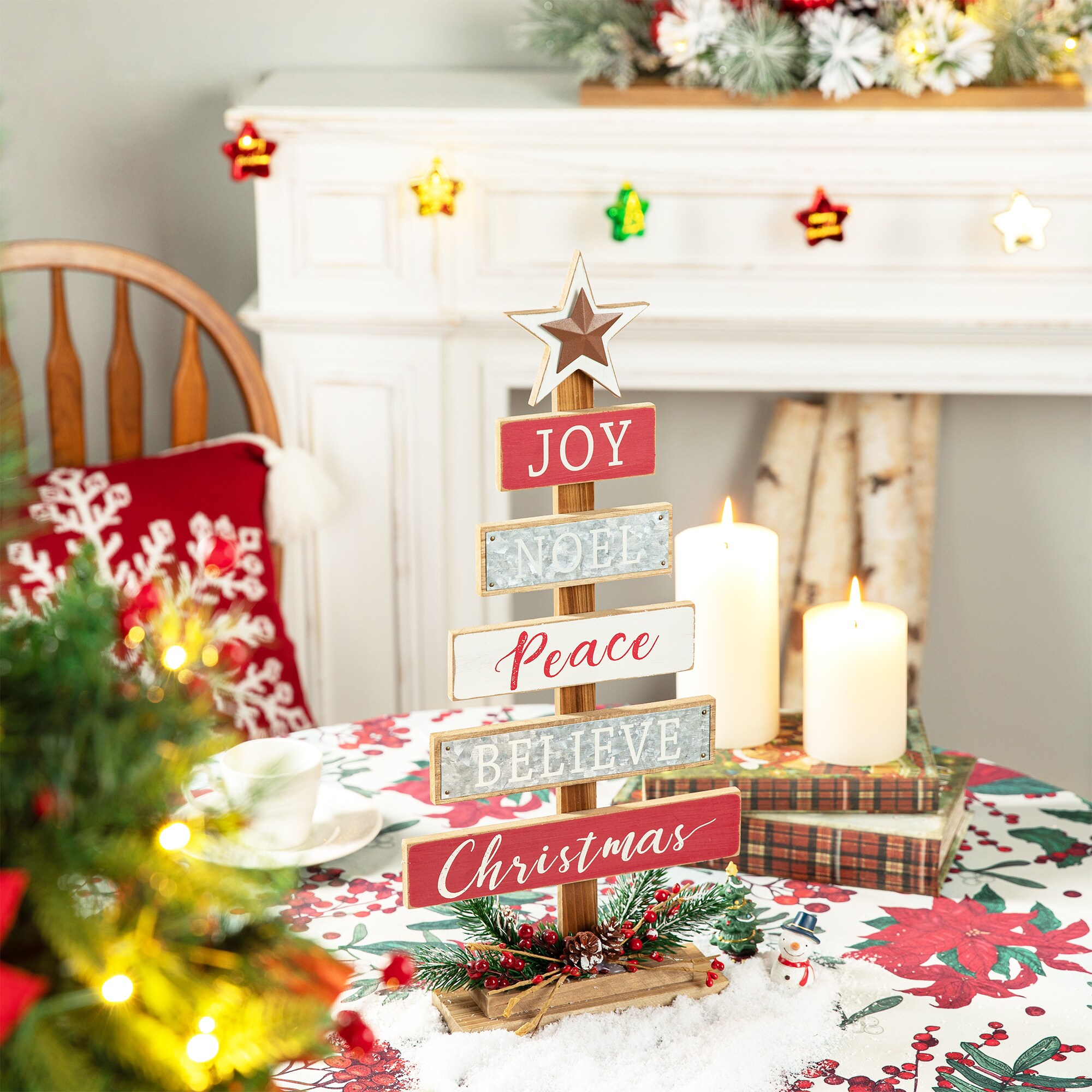 Glitzhome GH2004700084 Table-Christmas-Decorations - View #2